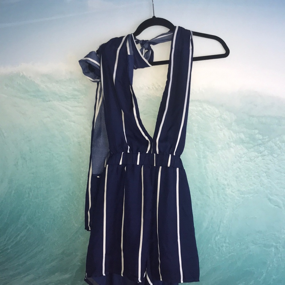NAUTICAL ROMPER- boutique purchase size M
